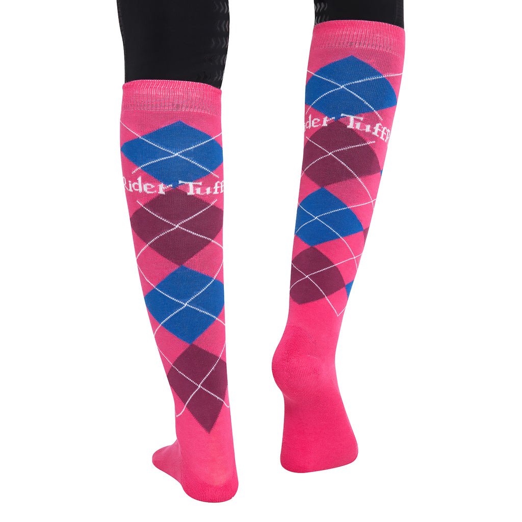TuffRider Argyle Knee Hi Socks