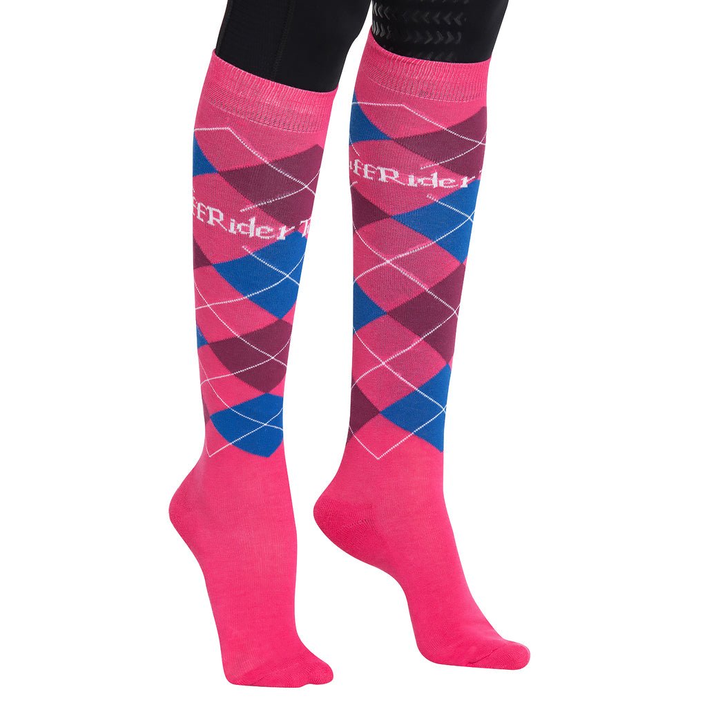 TuffRider Argyle Knee Hi Socks
