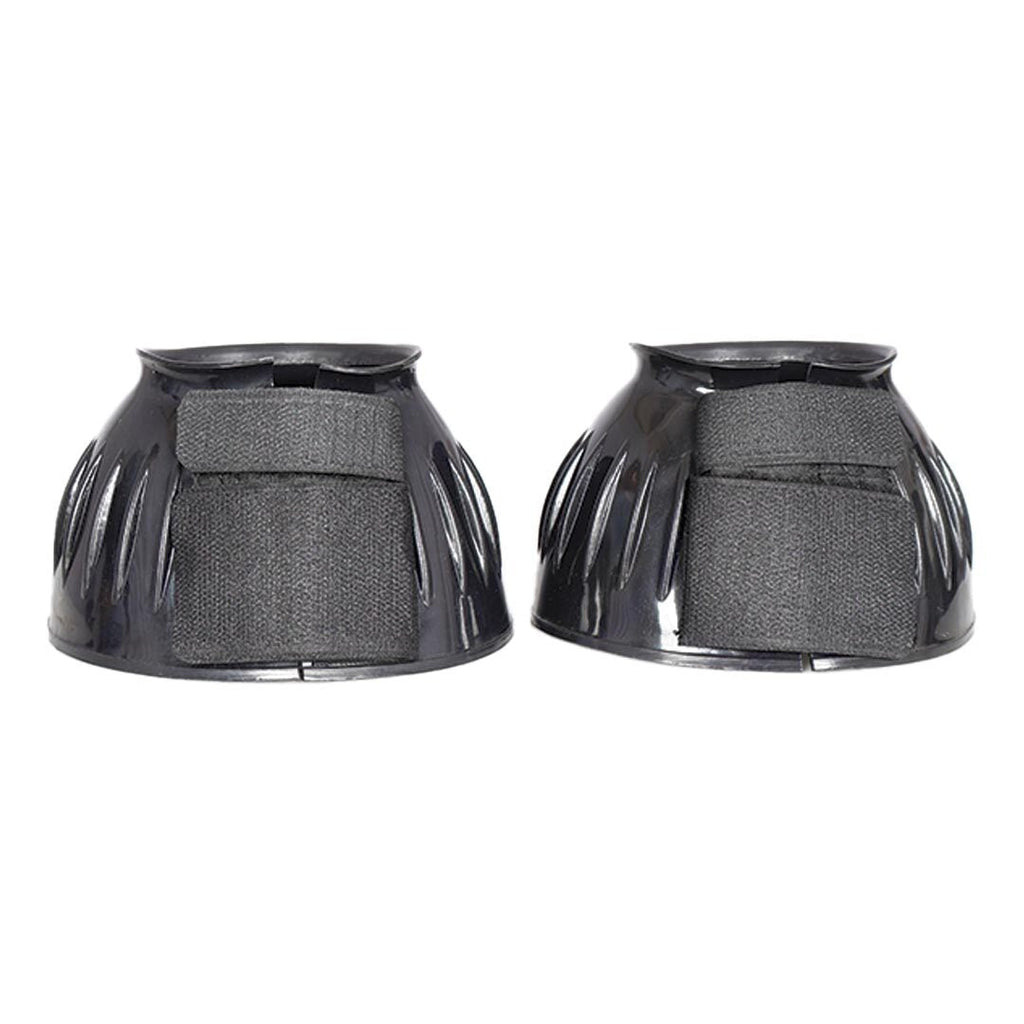 TuffRider Ribbed Rubber Bell Boots with Hook & Loop Closure