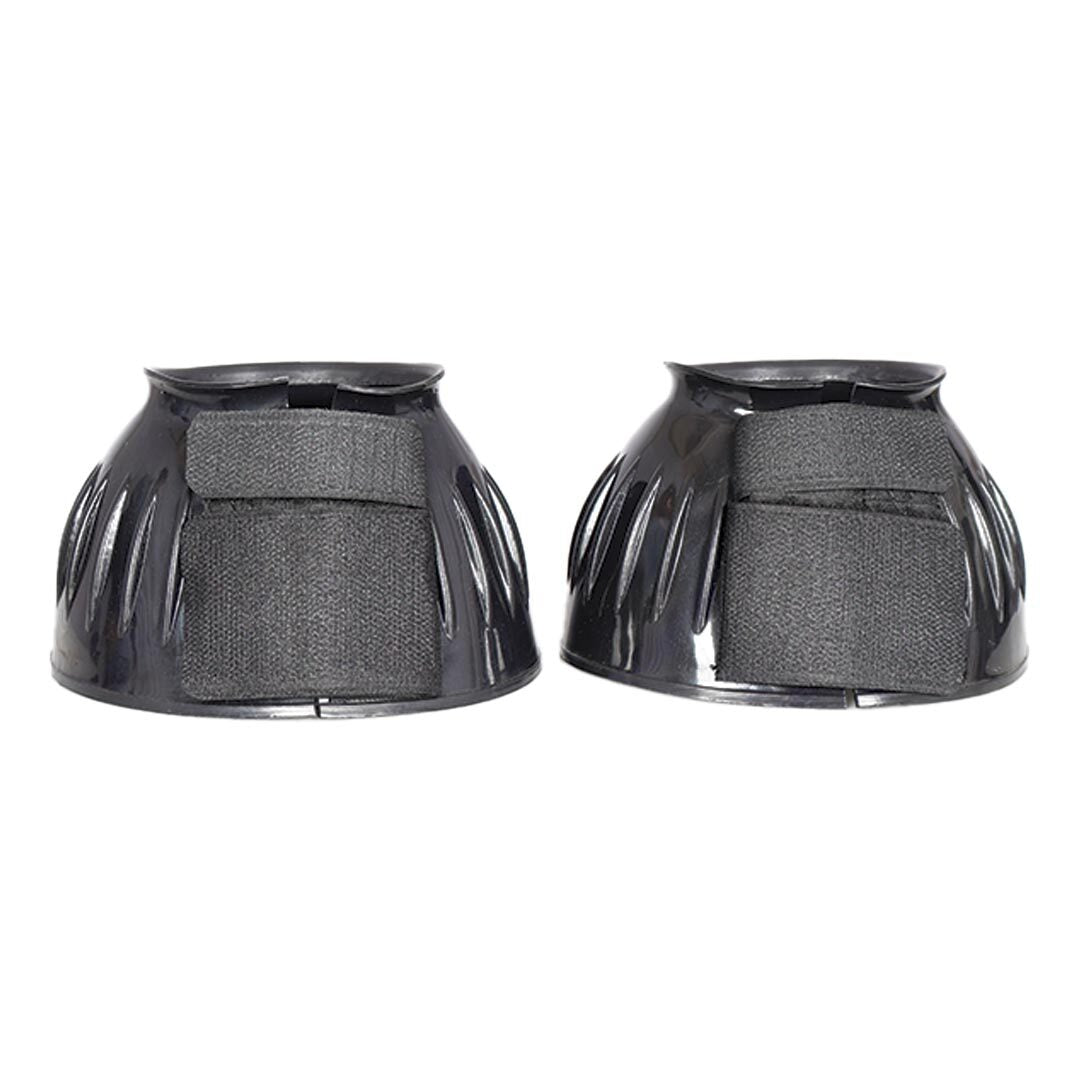 TuffRider Ribbed Rubber Bell Boots with Hook & Loop Closure