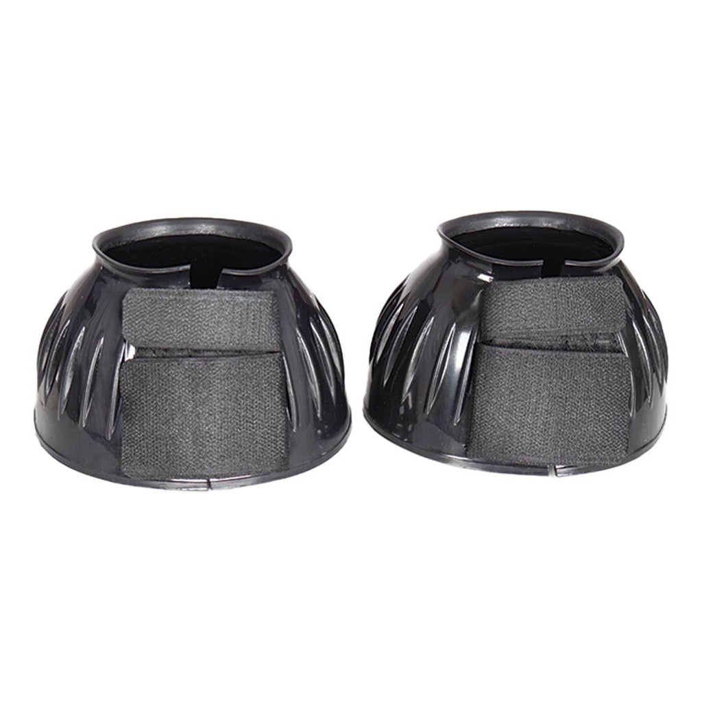 TuffRider Ribbed Rubber Bell Boots with Hook & Loop Closure