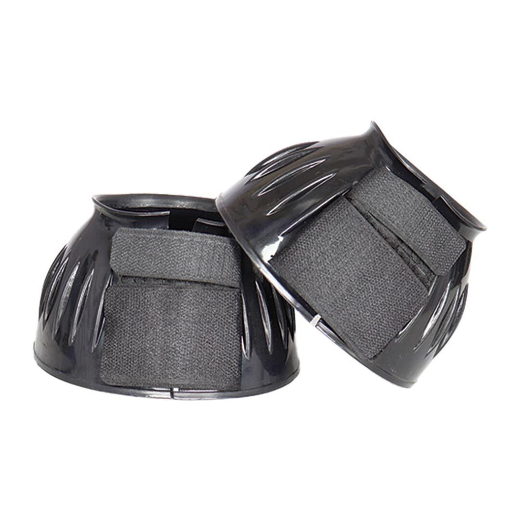 TuffRider Ribbed Rubber Bell Boots with Hook & Loop Closure