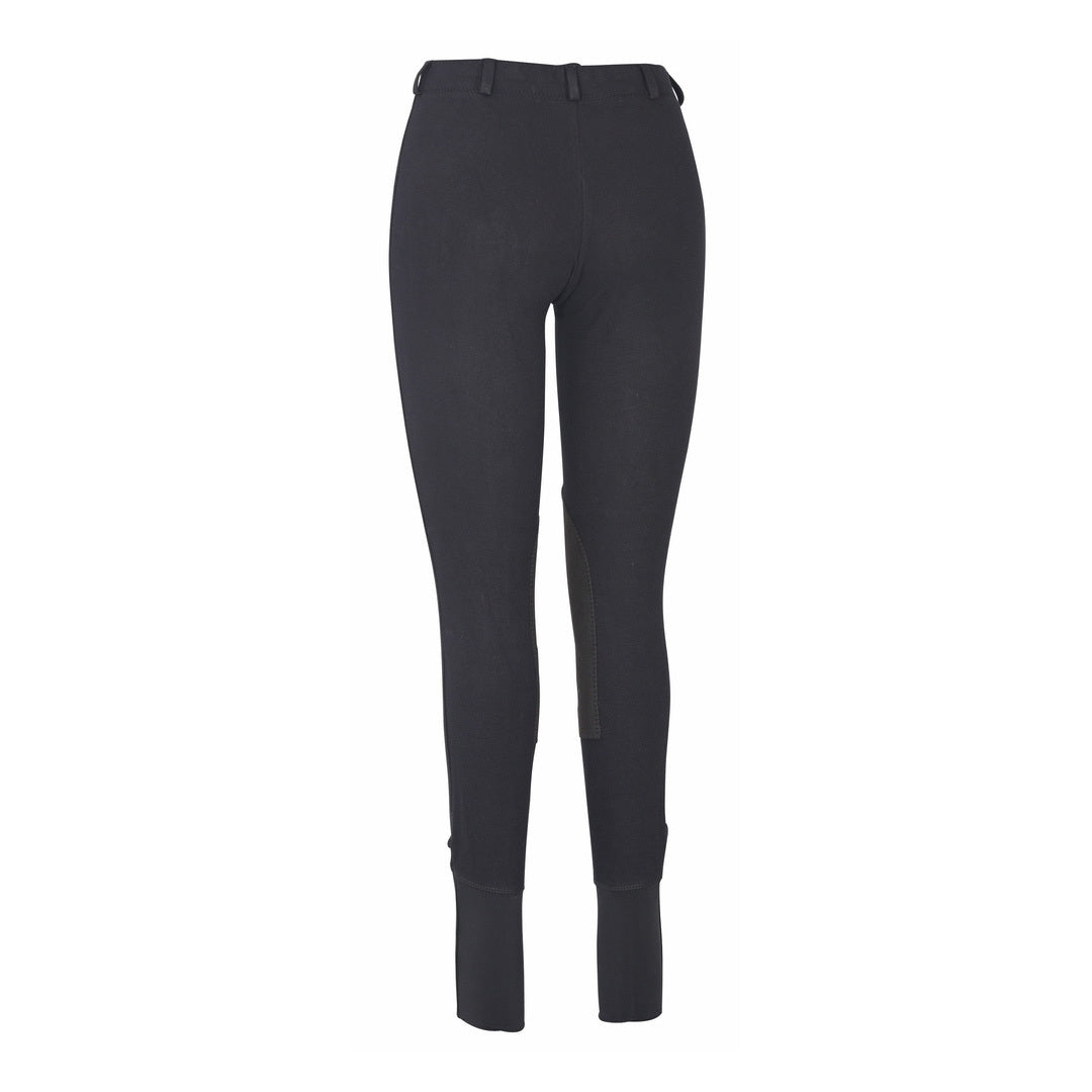 TuffRider Ladies Cotton Lowrise Pull-On Knee Patch Breeches