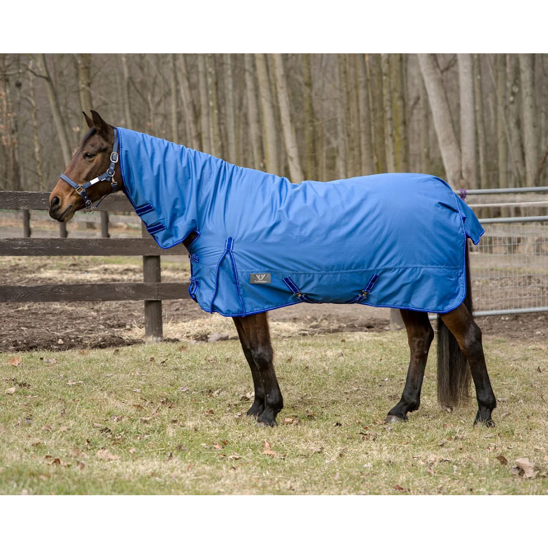 TuffRider 600 D Comfy Winter Medium Weight Ripstop Turnout Blanket w/ Combo Neck- 200 GSM