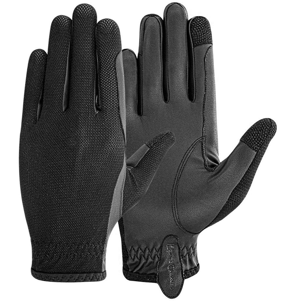 Equine Couture Aerocool Hook and Loop Adjustable Touch Screen Riding Gloves