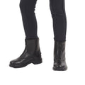 TuffRider Children's Winter Fleece Lined Front Zip Paddock Boots Black