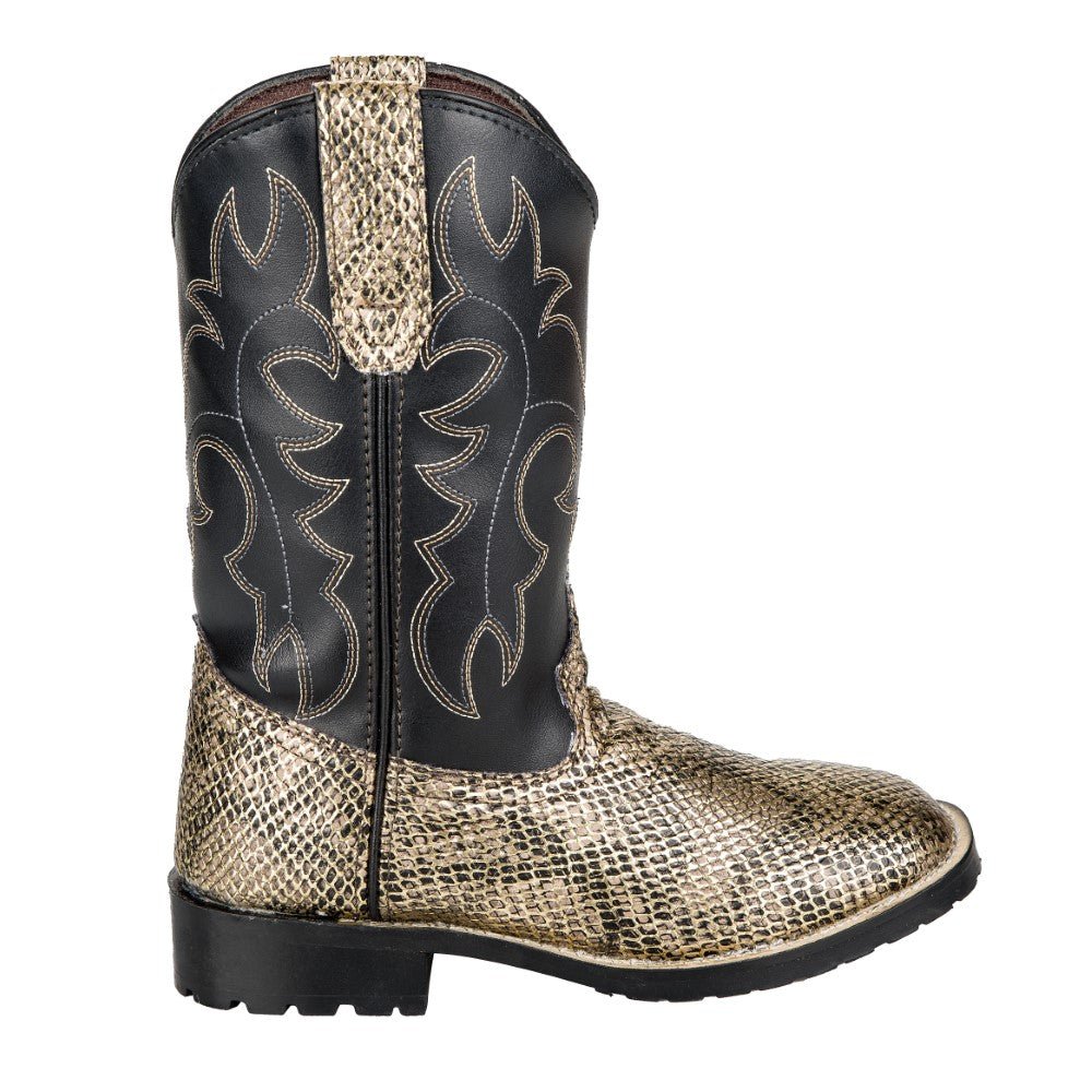 TuffRider Children's Black Snake in My Boot Western Leather Boots