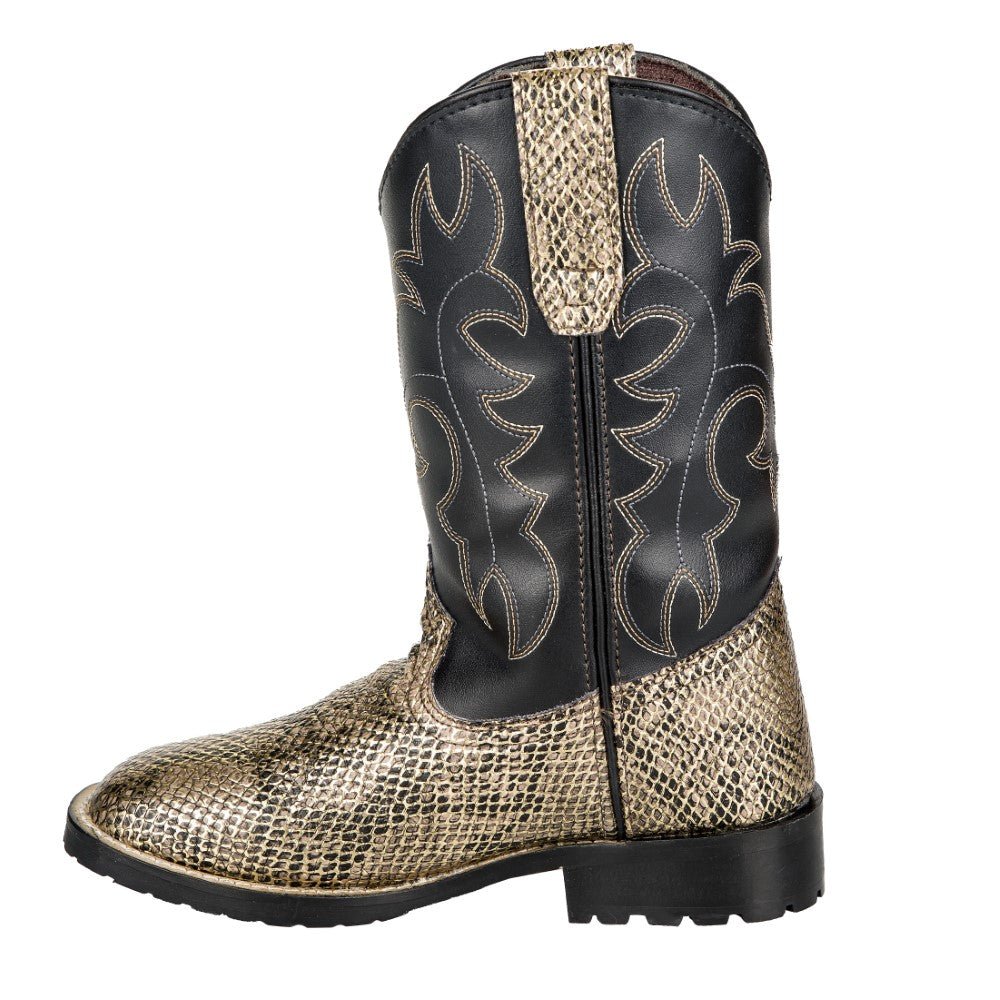 TuffRider Children's Black Snake in My Boot Western Leather Boots