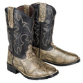 TuffRider Children's Black Snake in My Boot Western Leather Boots