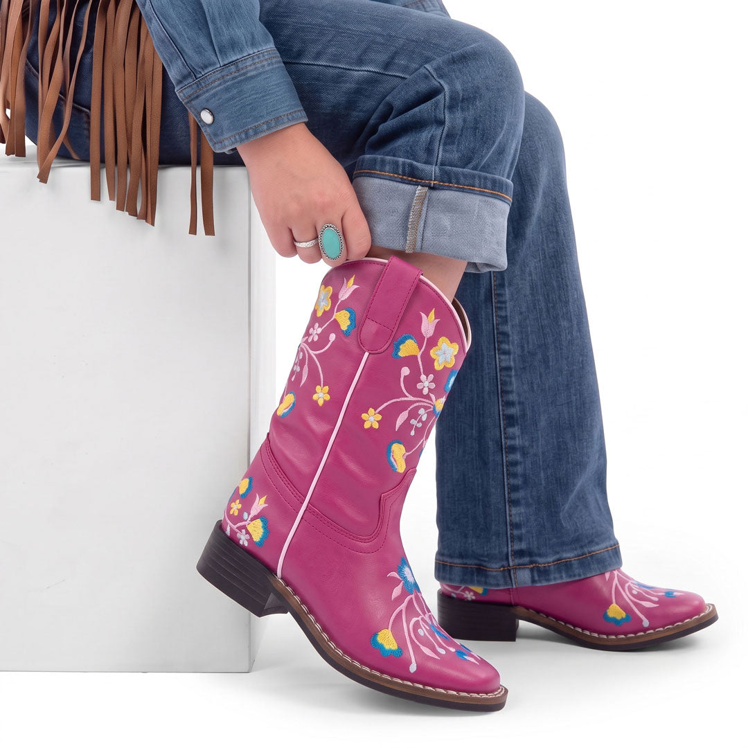 TuffRider Children's Floral Cowgirl Western Boot