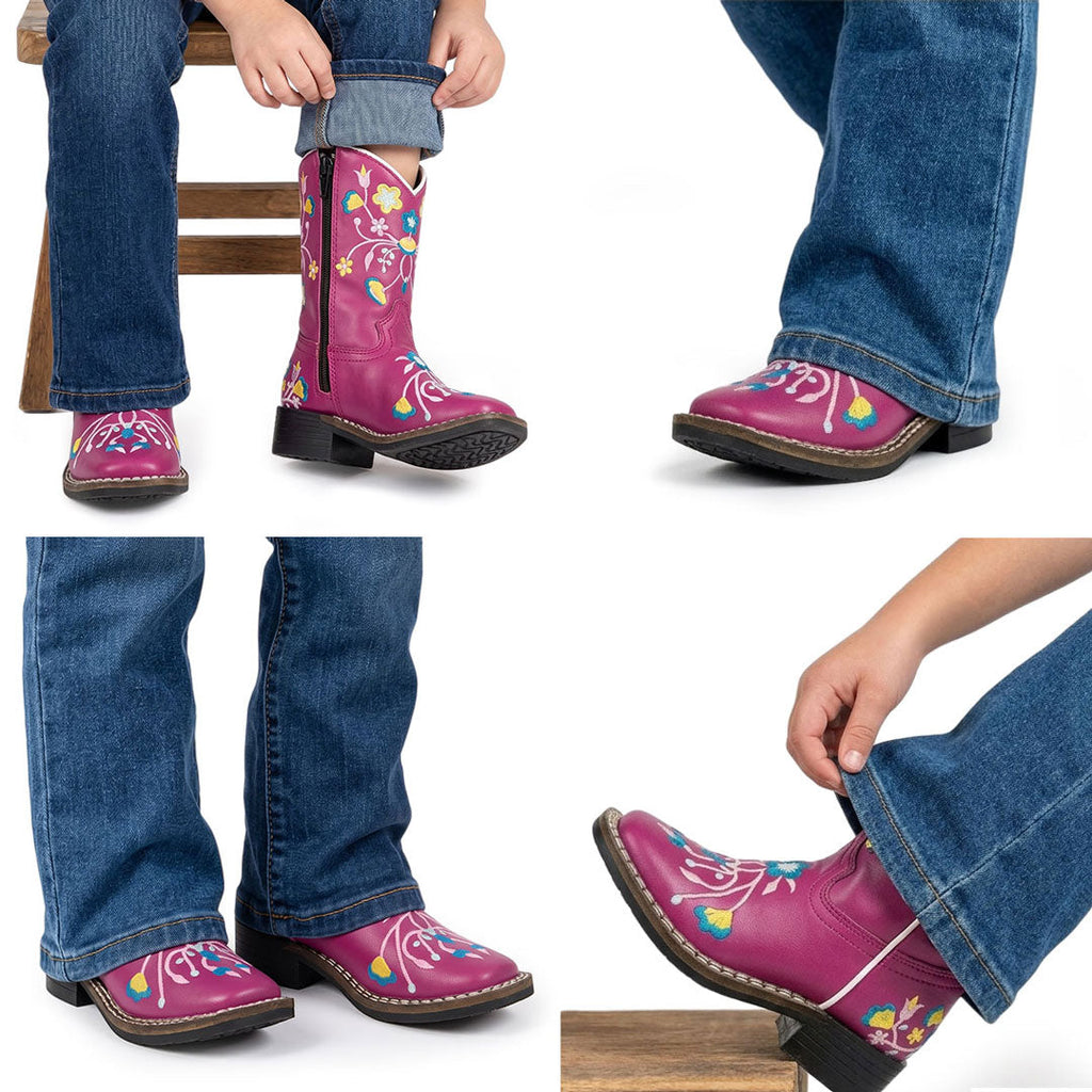 TuffRider Toddler Floral Cowgirl Western Boot
