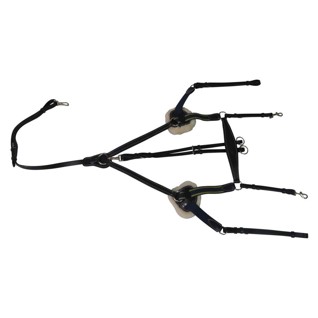 Henri de Rivel Pro 5 Point Elastic Breastplate Martingale with Running Attachment