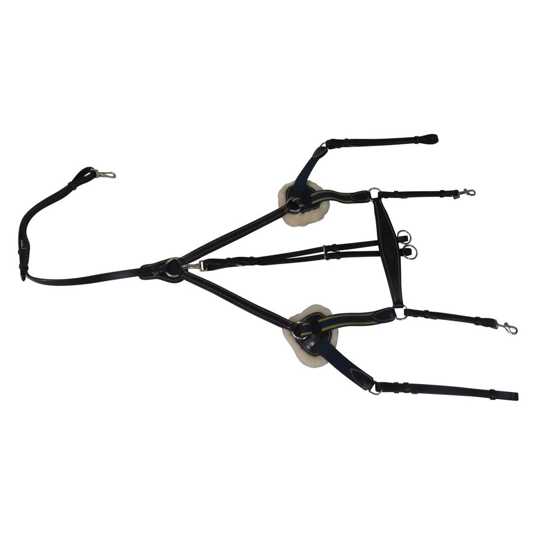 Henri de Rivel Pro 5 Point Elastic Breastplate Martingale with Running Attachment