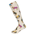 AWST Int'l Lila Horses in Blankets Equestrian Boot Socks Ladies