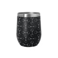 AWST Int'l 12 oz Stainless Steel Wine Tumbler-Lila Vintage Snaffle Bit