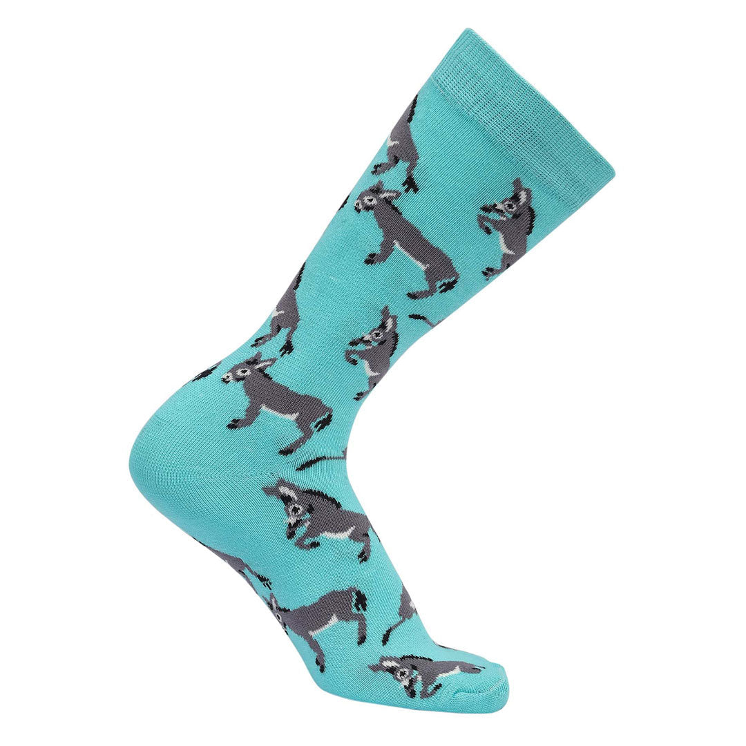 AWST Int'l Playful Donkeys Socks 6 pack
