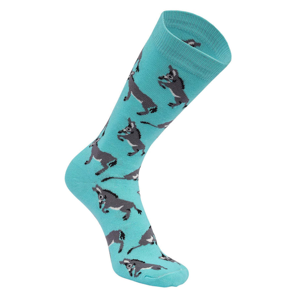 AWST Int'l Playful Donkeys Socks 6 pack