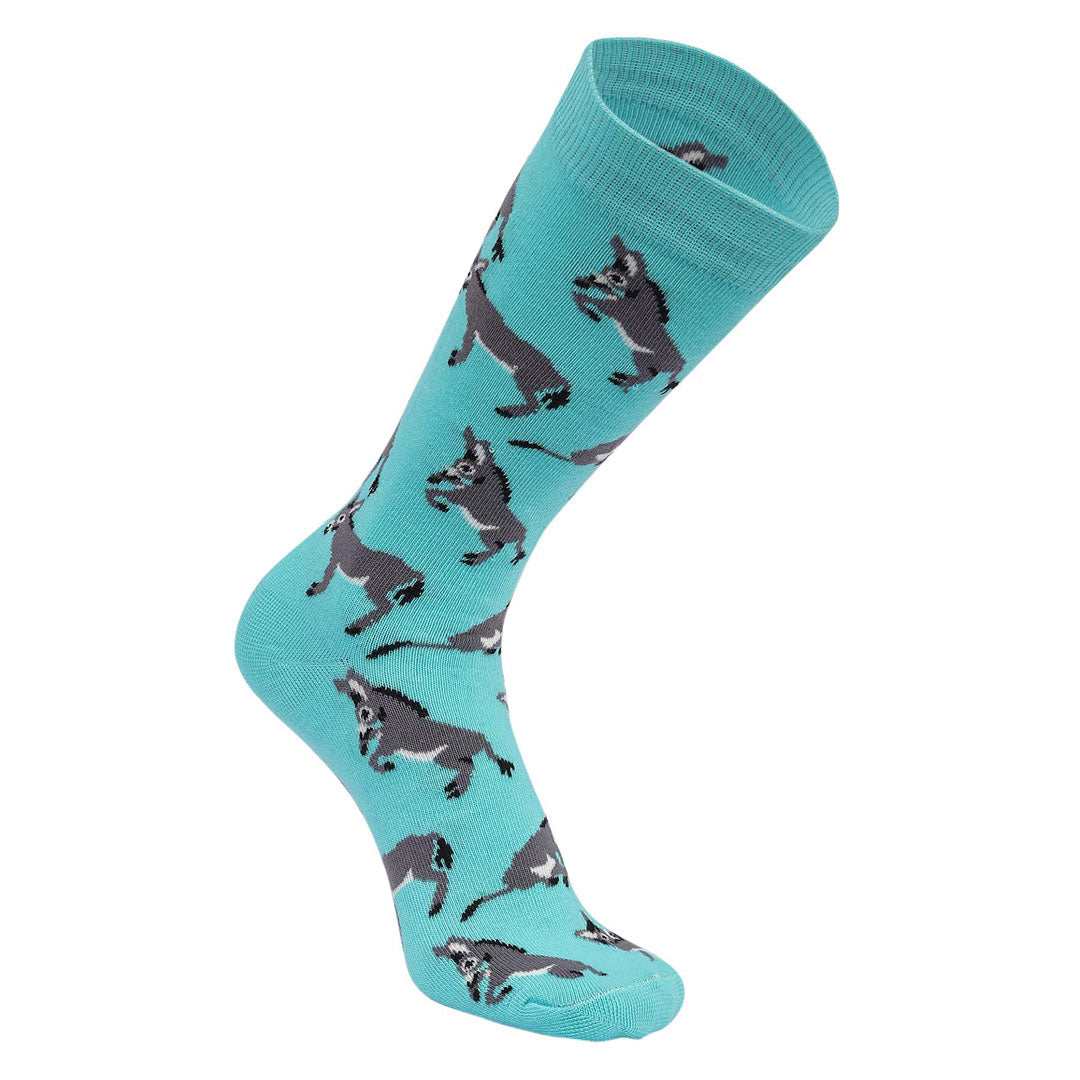 AWST Int'l Playful Donkeys Socks 6 pack