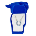 AWST Int'l Rhinestone Horseshoe Necklace w/Horse Head Gift Box