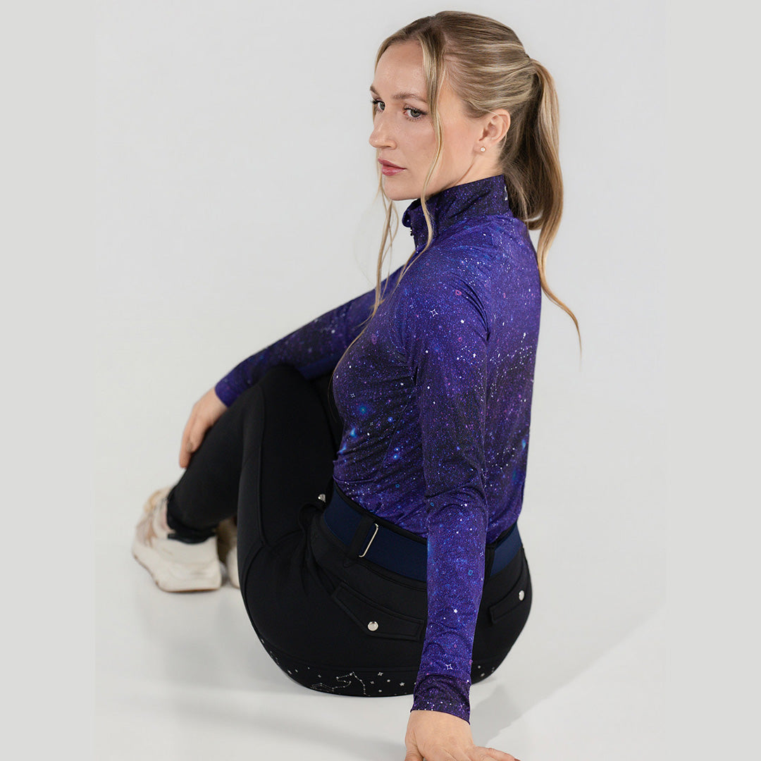 Dapplebay Constellation 1/4 Zip Light Riding Top