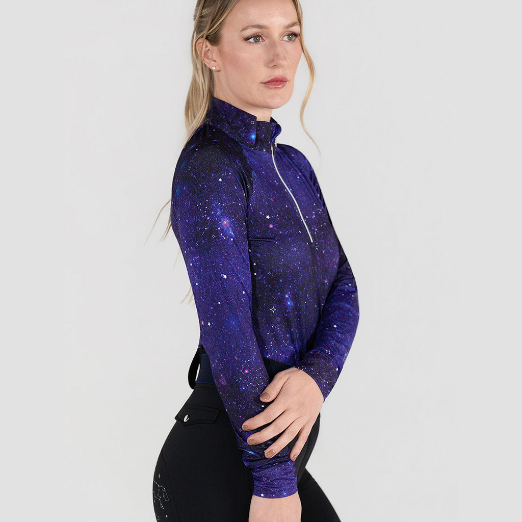 Dapplebay Constellation 1/4 Zip Light Riding Top