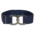 Dapplebay Horse Shoe Elastic Belt-Navy