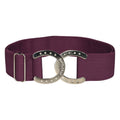 Dapplebay Horse Shoe Elastic Belt-Plum