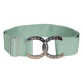 Dapplebay Horse Shoe Elastic Belt-Dusty Teal