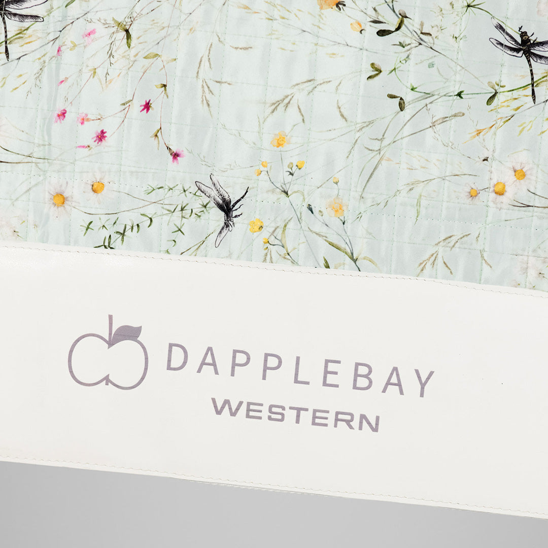 Dapplebay Dragonfly Meadow Western Saddle Pad-Green