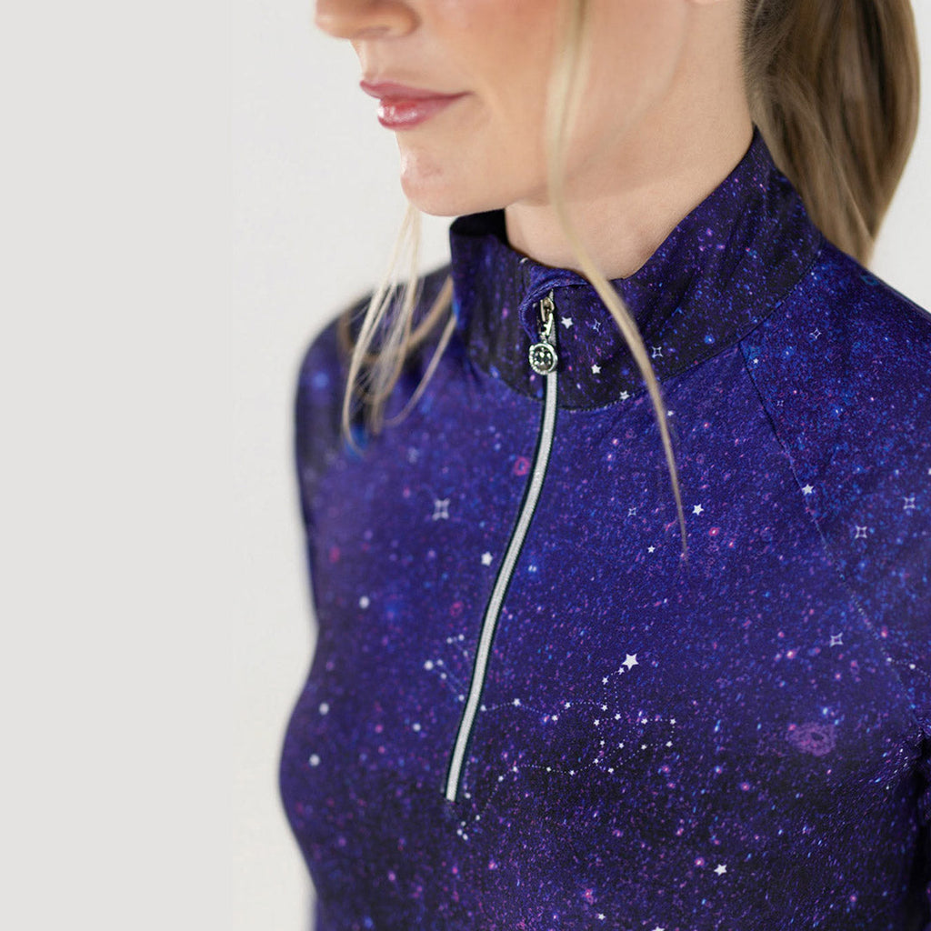 Dapplebay Constellation 1/4 Zip Light Riding Top-Short Sleeve