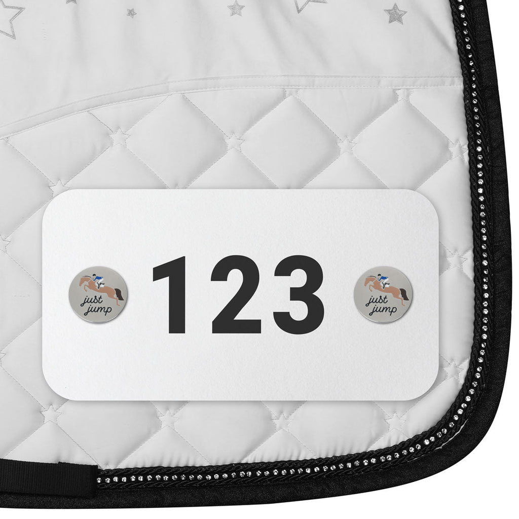 Dapplebay Horse Show Number Pins - Just Jump