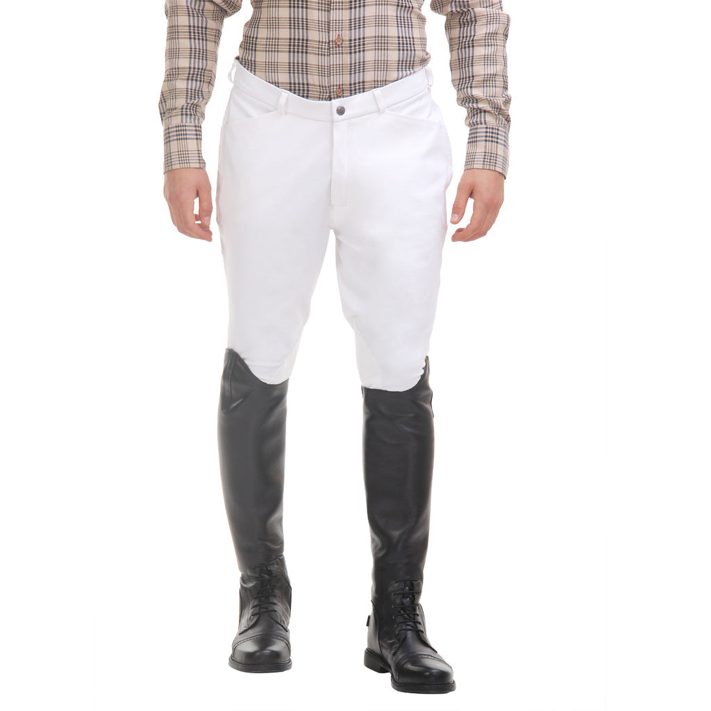 TuffRider Men's Micro Cord Patrol Knee Patch Breeches
