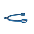 TuffRider Round End Spurs With Strap-Blue-15 mm