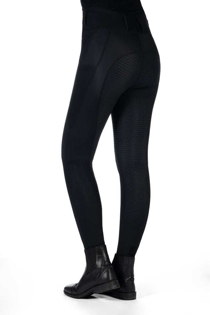 HKM Jil High Waist- Sil. Full Seat Ladies Riding Leggings