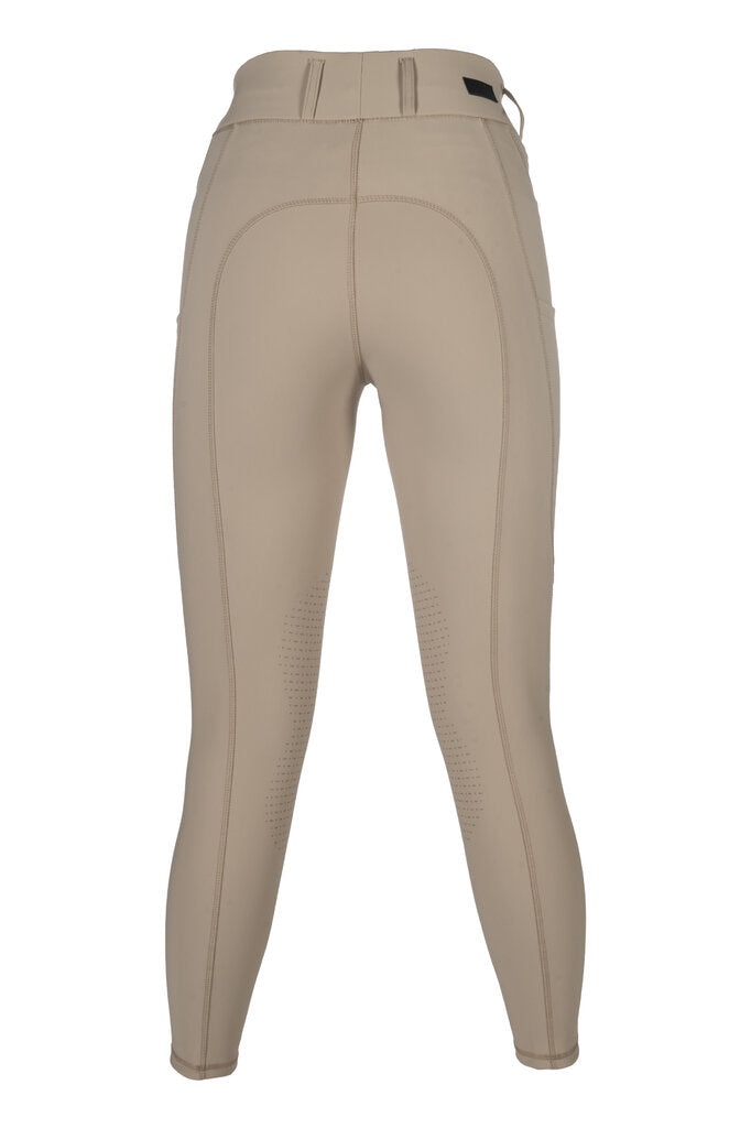 HKM Jil High Waist- Sil. Knee Patch Ladies Riding Leggings