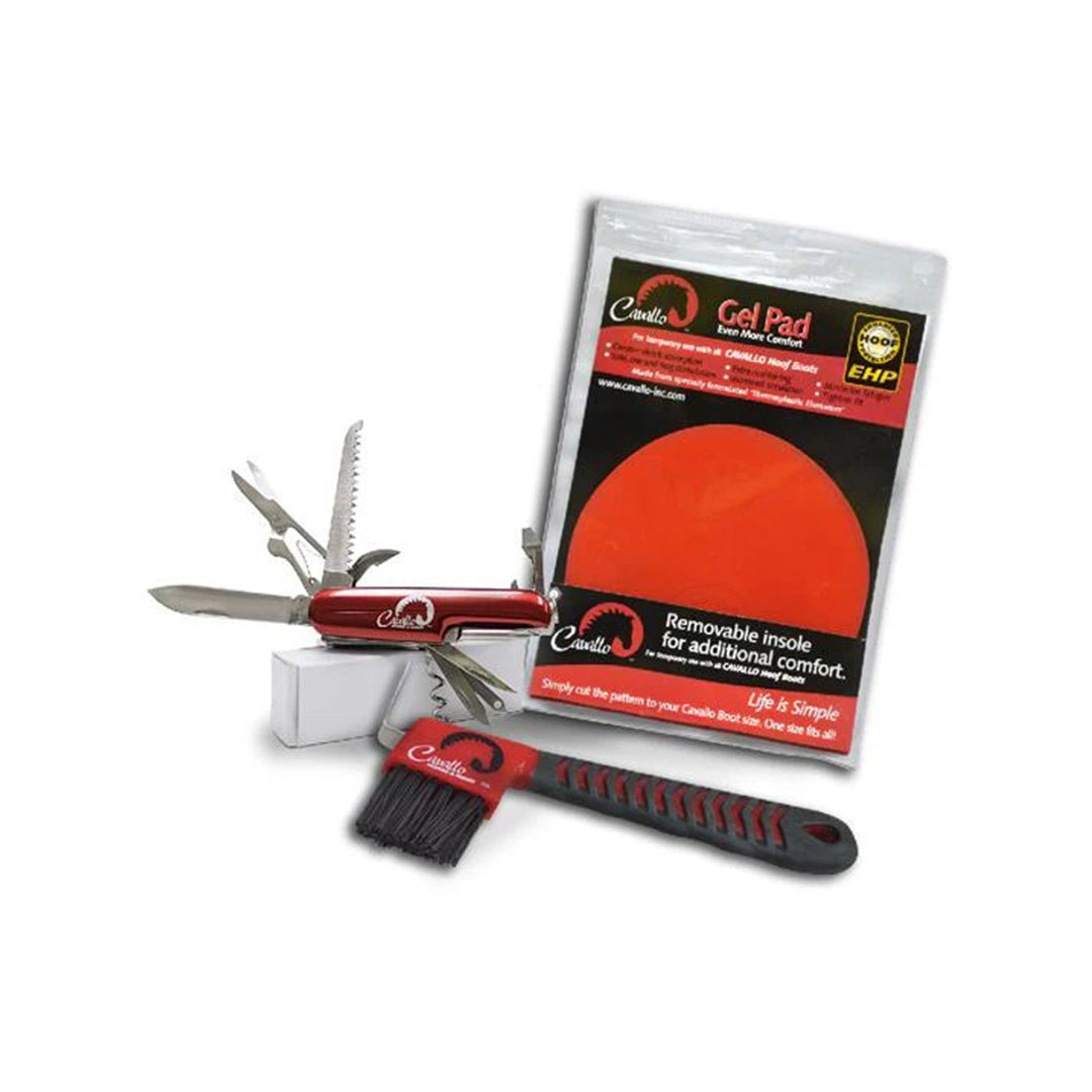 Cavallo Utility Package Boot Pads, Hoof Pick and Multi Tool